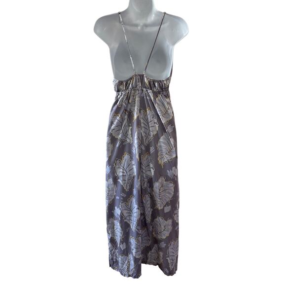 Pataloha Dress Womens Small Strappy Loose Flowy Hawaii Tropical Pocket Maxi - Picture 2 of 12